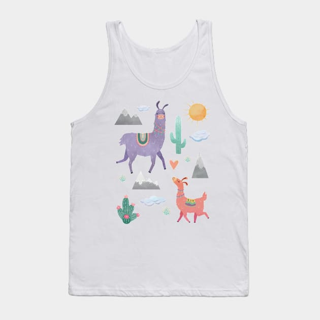 Llama Love Tank Top by DreamBox